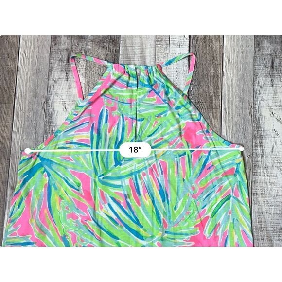 Lilly Pulitzer Lacy‎ Tank In Multi Surf Gypsy Sleeveless Green Pink sz MEDIUM - Picture 5 of 8